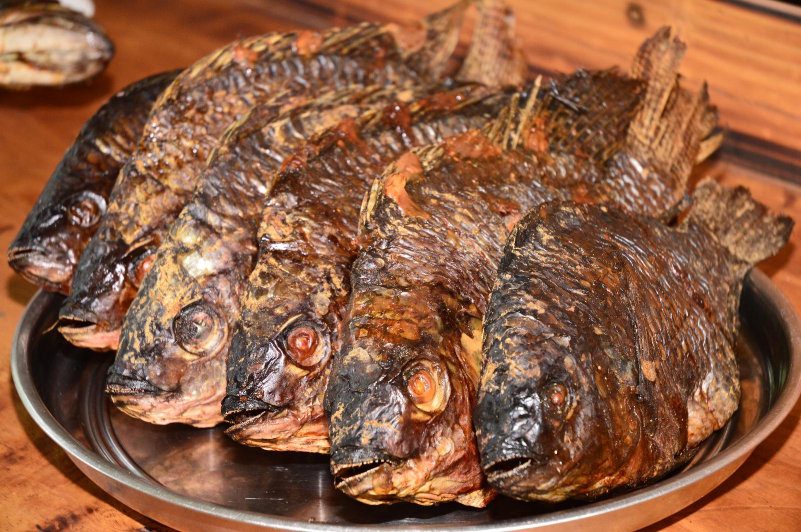 Smoked whole fish